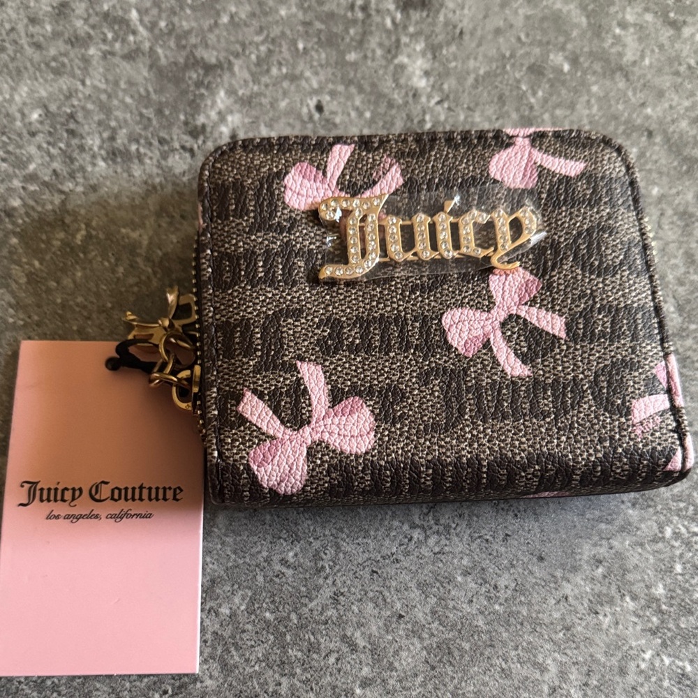 Juicy Couture Brown and Pink Wallet
